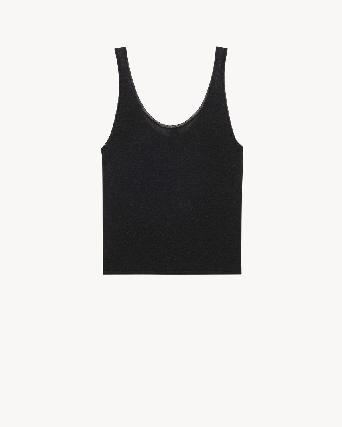 tank top in lurex knit | Saint Laurent | YSL.com Product Image