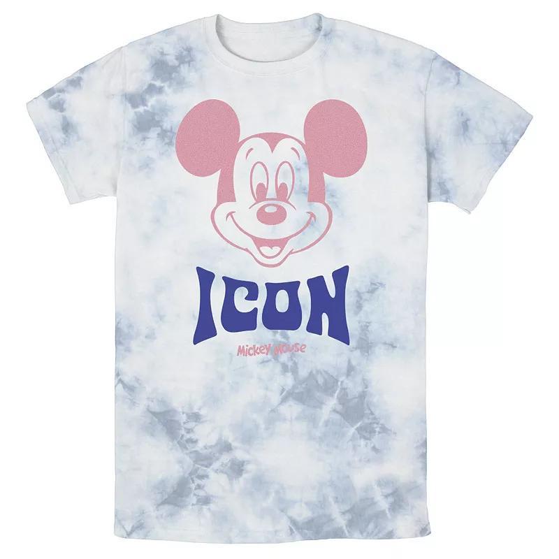 Mens Disney Mickey & Friends Mickey Icon Wash Tee Multicolor Product Image