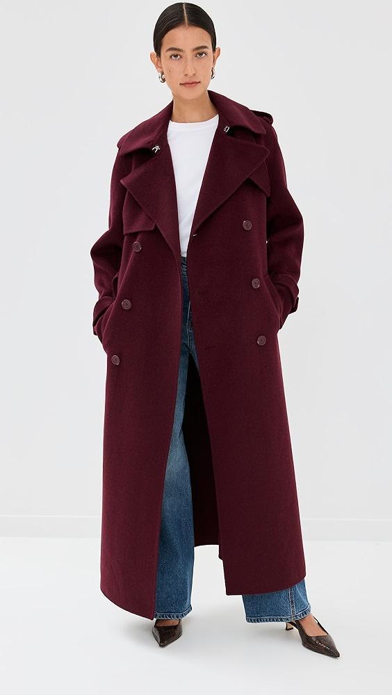 SIMKHAI Rumi Belted Long Coat | Shopbop Product Image