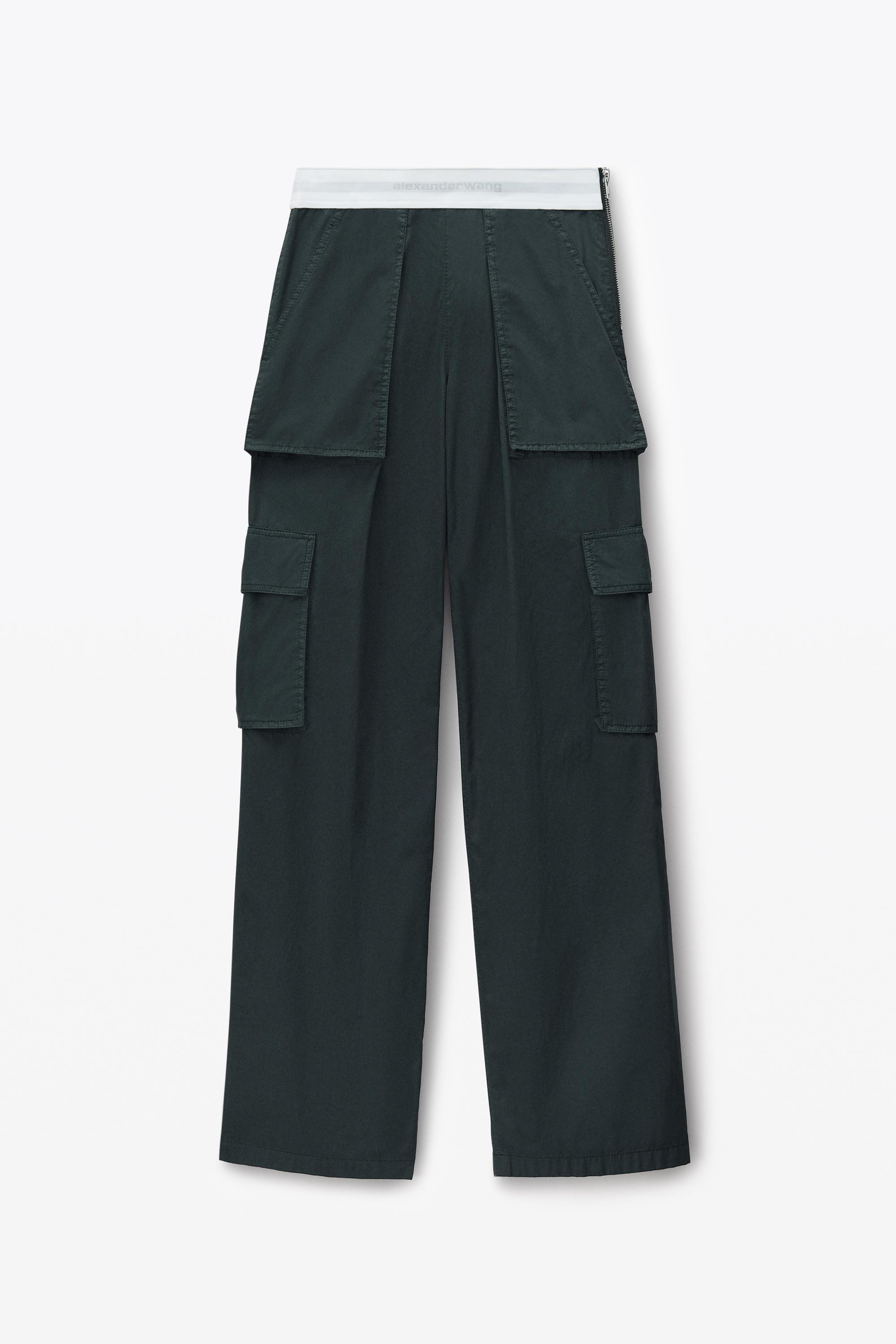 Mid-rise Cargo Rave Pants In Cotton Twill Product Image