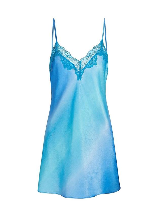 Womens Ines Shimmer Satin Chemise Product Image