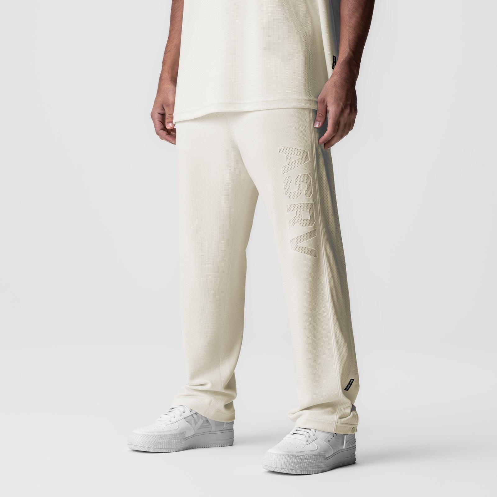 0957. Waffle Knit Relaxed Sweatpant - Cream Product Image