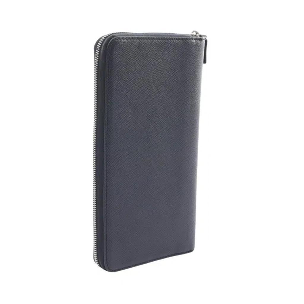 Saffiano Navy Leather Wallet  () Product Image