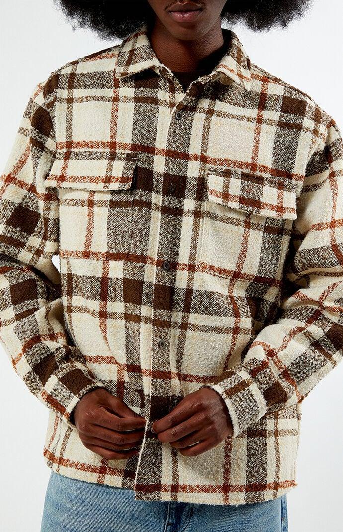 Men's Oversized Wooly Flannel Shirt - Product Image