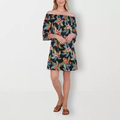 Stella Parker Womens 3/4 Sleeve Sheath Dress Product Image