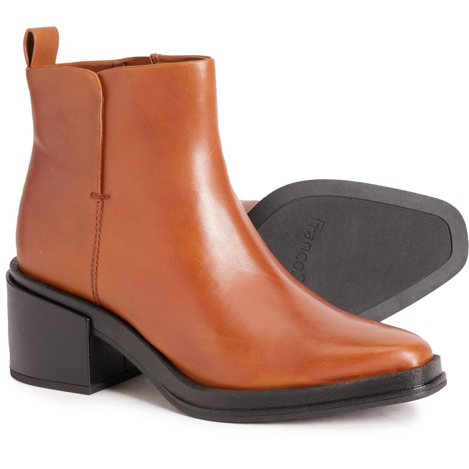 Franco Sarto Dalden Block Heel Ankle Boots - Leather (For Women) Product Image