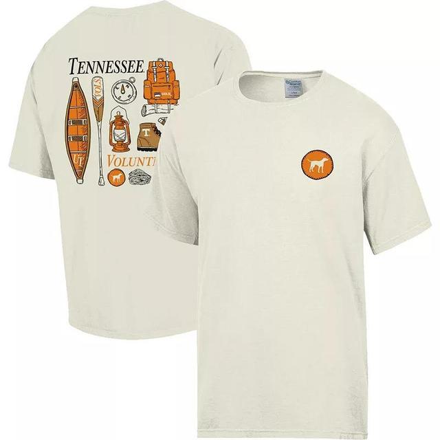 Mens Comfort Wash Cream Tennessee Volunteers Camping Trip T-Shirt Product Image