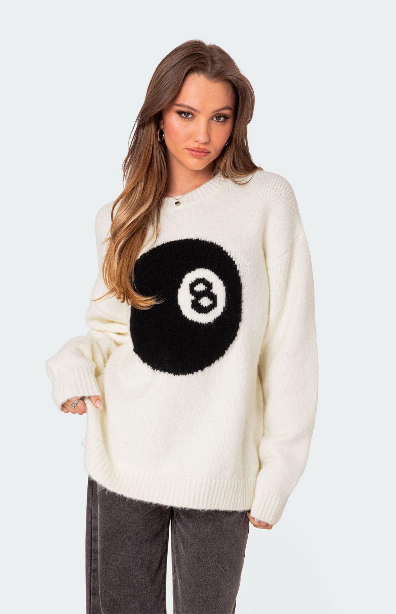 Magic 8 Oversized Chunky Knit Sweater Product Image