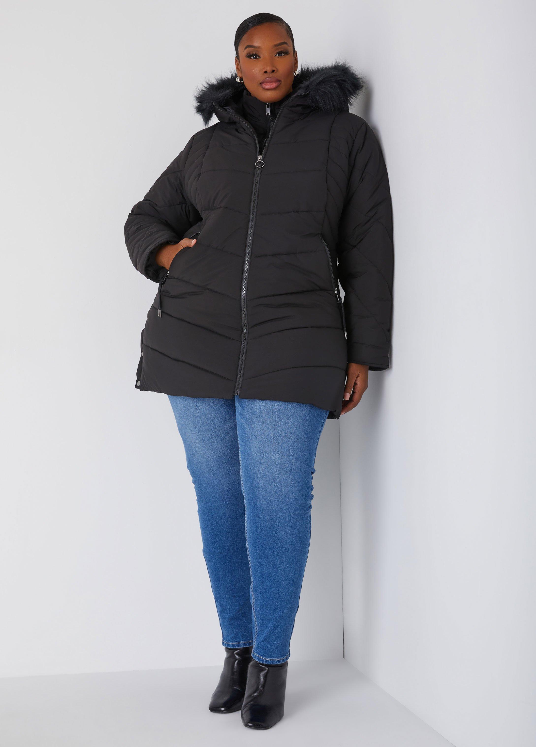 Snap Detailed Hooded Puffer Coat Product Image