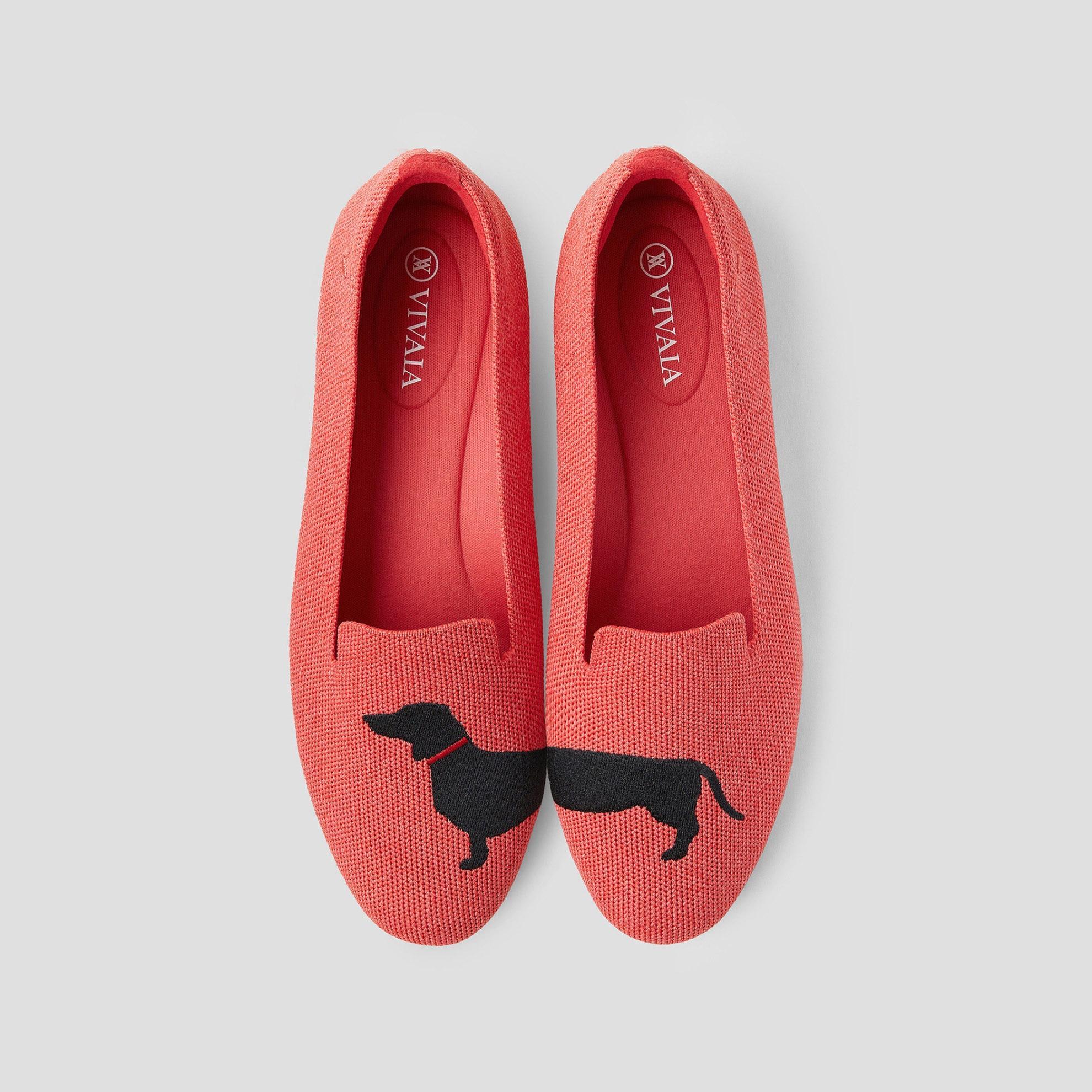 Round-Toe Embroidered Loafers (Audrey) Product Image