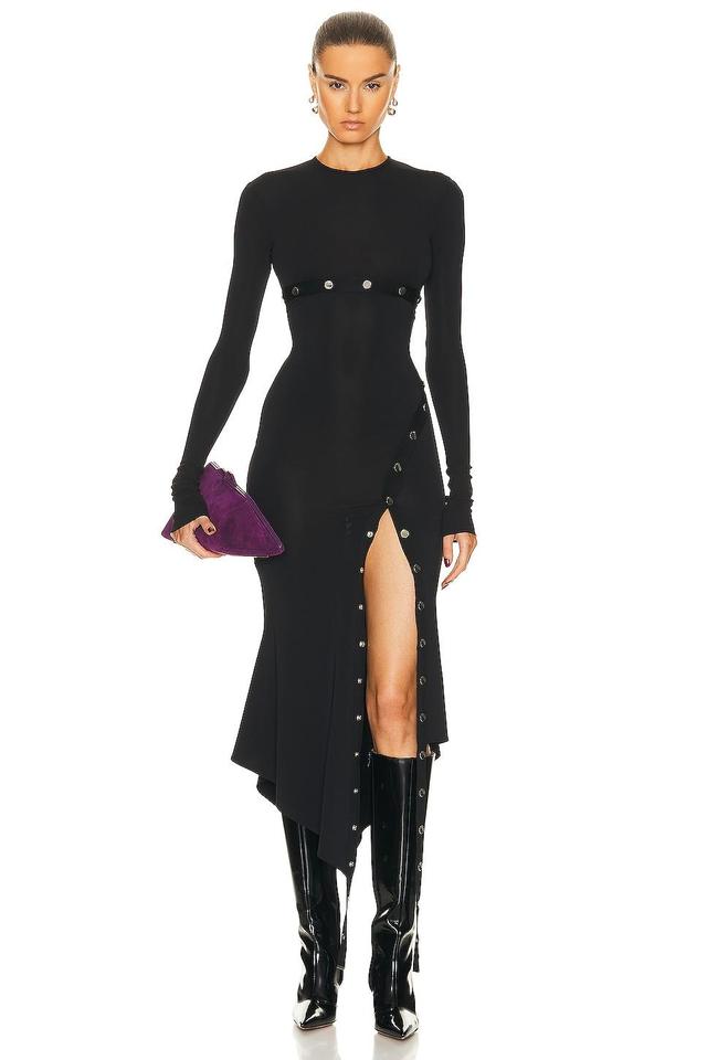 THE ATTICO Long Sleeve Midi Dress Product Image