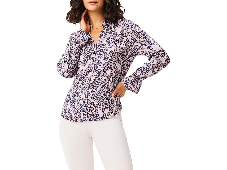 NIC+ZOE Safari Spot Top Multi) Women's Clothing Product Image