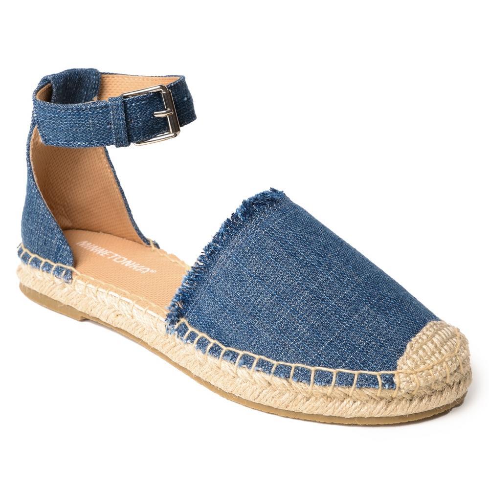 Womens Minnetonka Prima Espadrille Sandal Denim Product Image