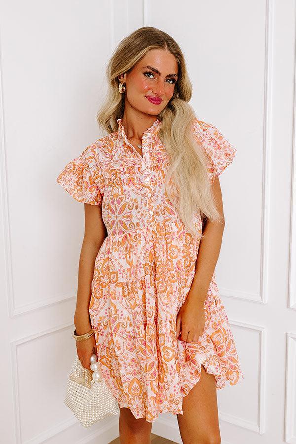 Sunday Mimosas Floral Mini Dress Product Image