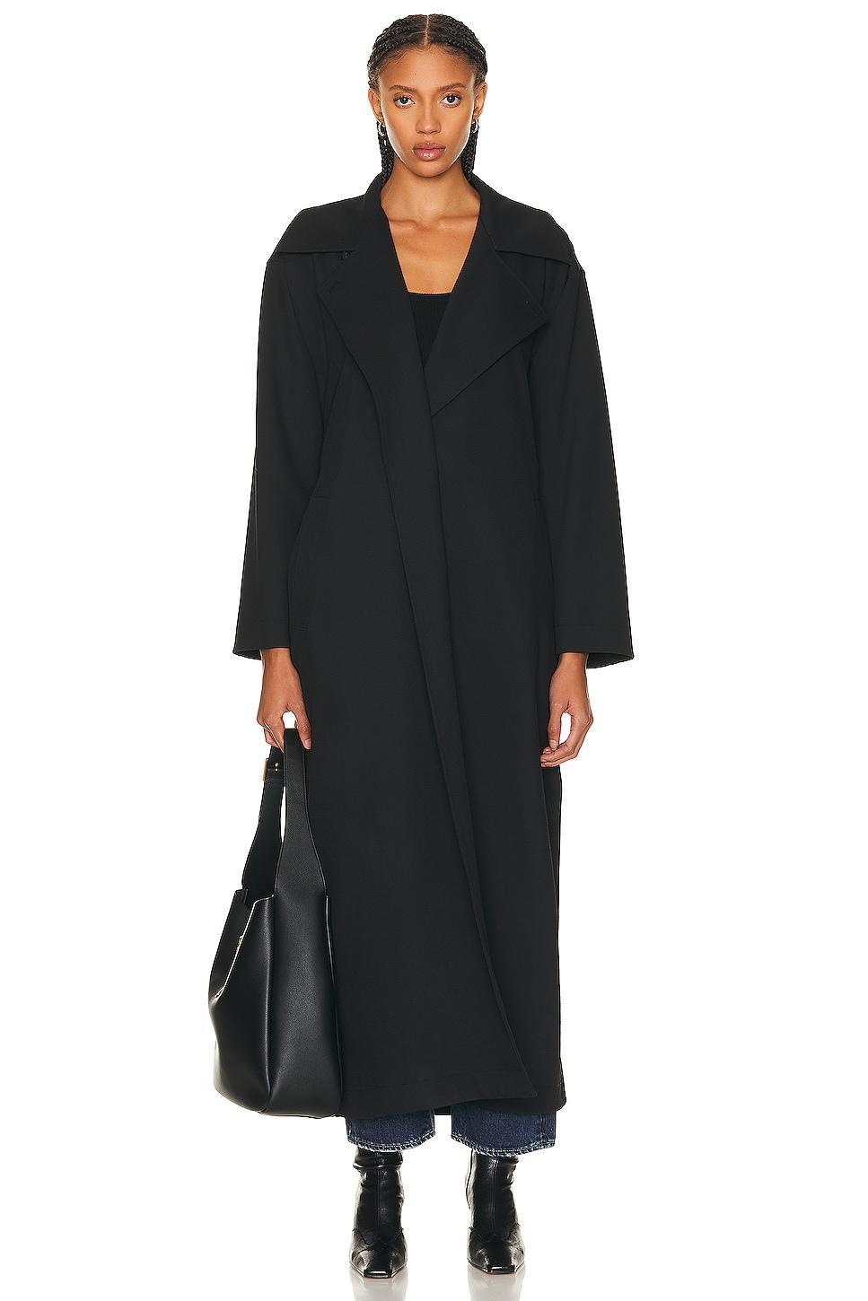 NOUR HAMMOUR for FWRD Victoria Coat Black. (also in ). Product Image