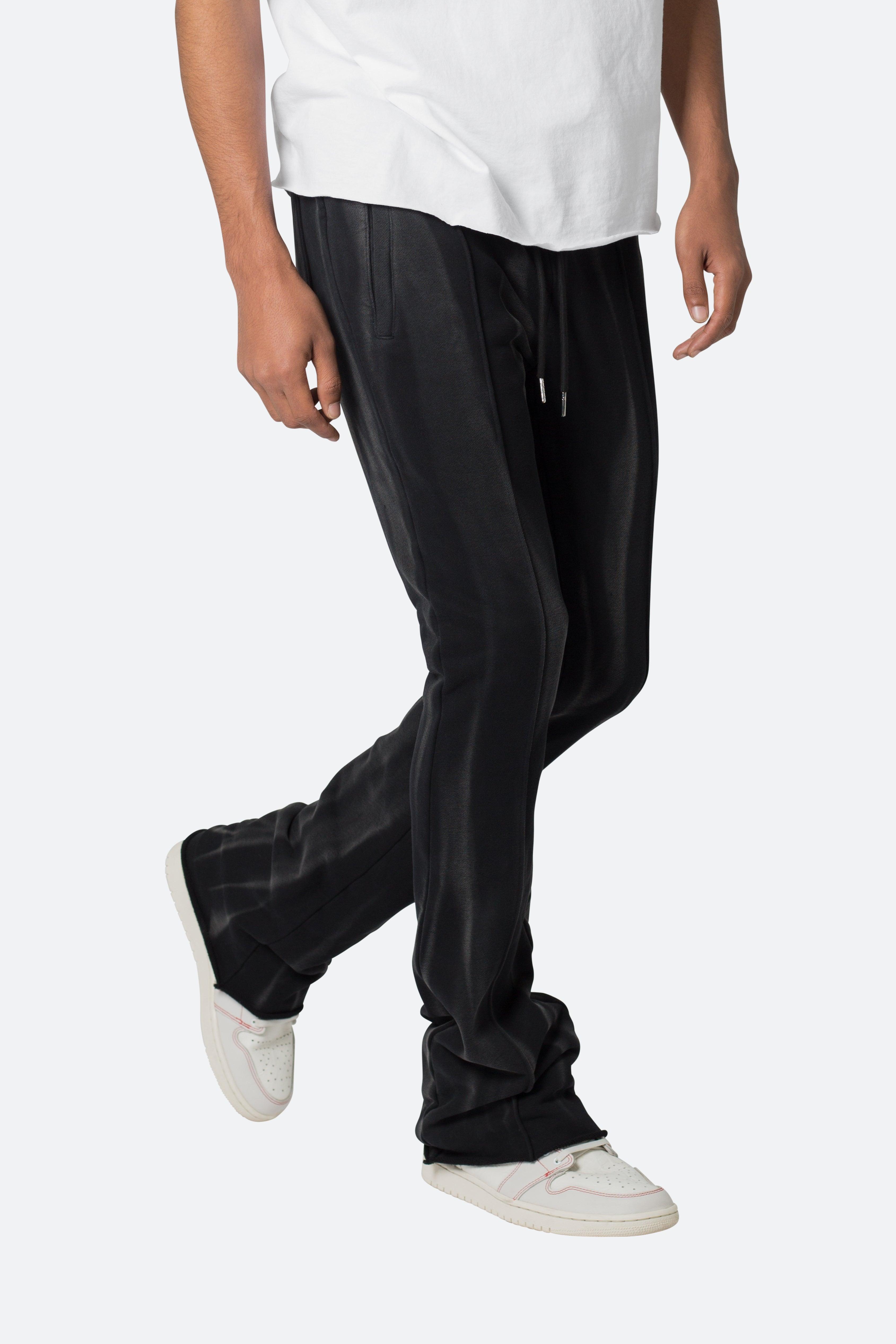 French Terry Flare Sweatpants - Black Product Image