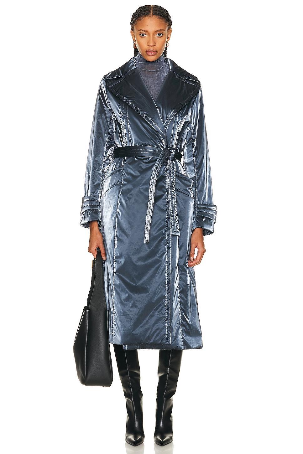 RTA Trench Coat in Blue Product Image