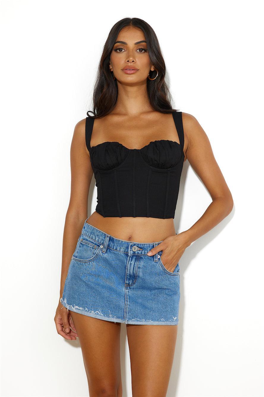 Super Stylish Crop Top Black product image