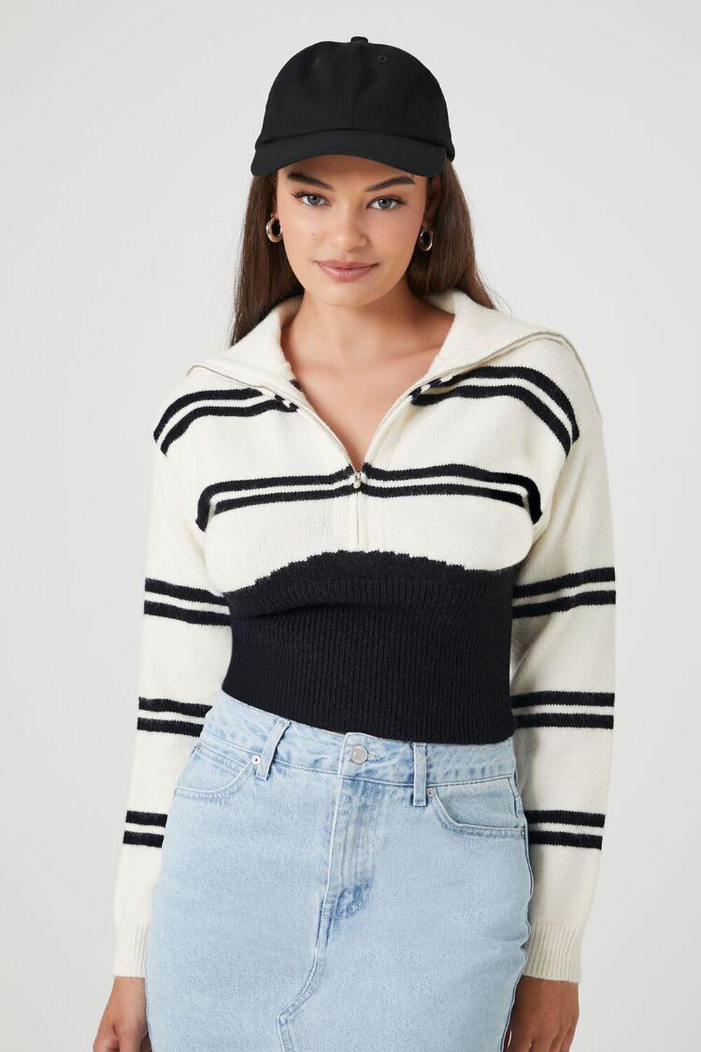 Striped Colorblock Combo Sweater | Forever 21 Product Image