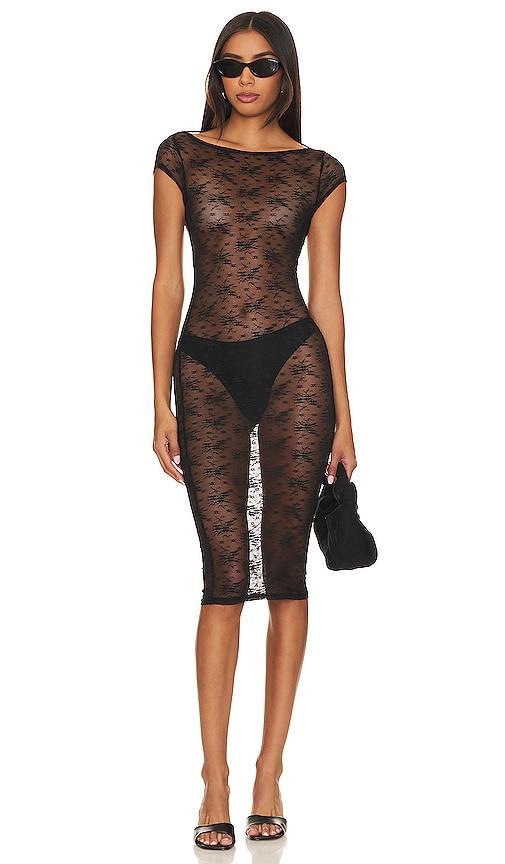 Free People With Love Mesh Mini Dress Size L, S. Product Image