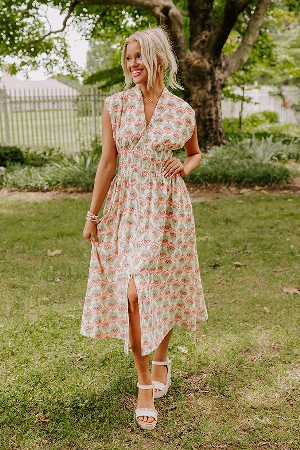 Cue The Sunshine Floral Midi Product Image