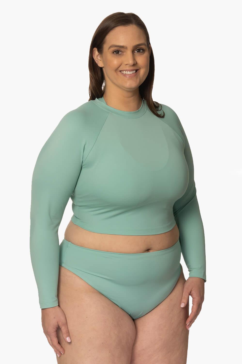 Moana Long Sleeved Crop Rashie - Newport Female Product Image