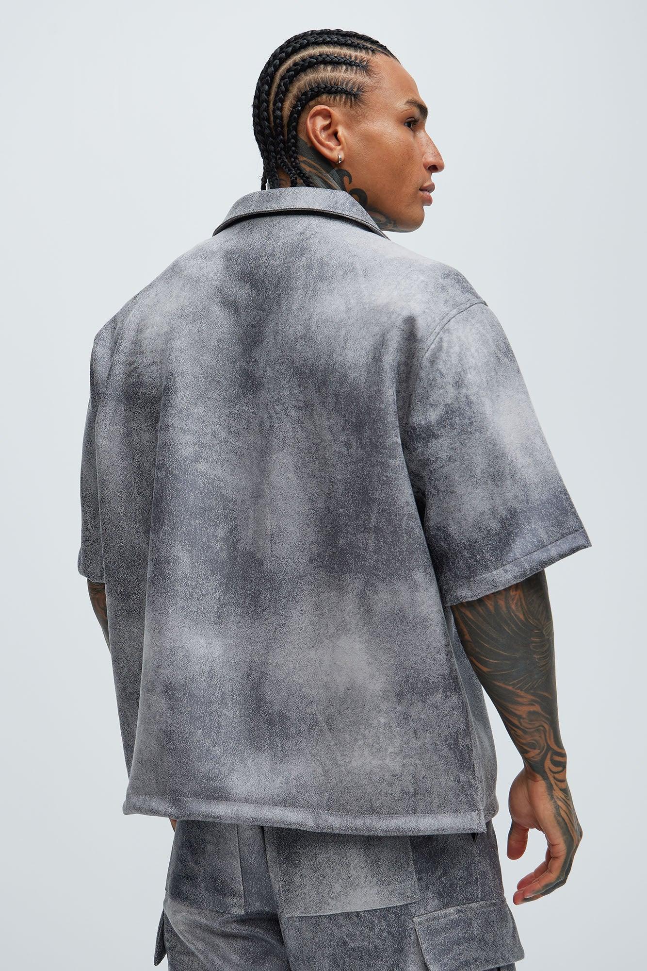 Manor Distressed Shirt - Grey Product Image