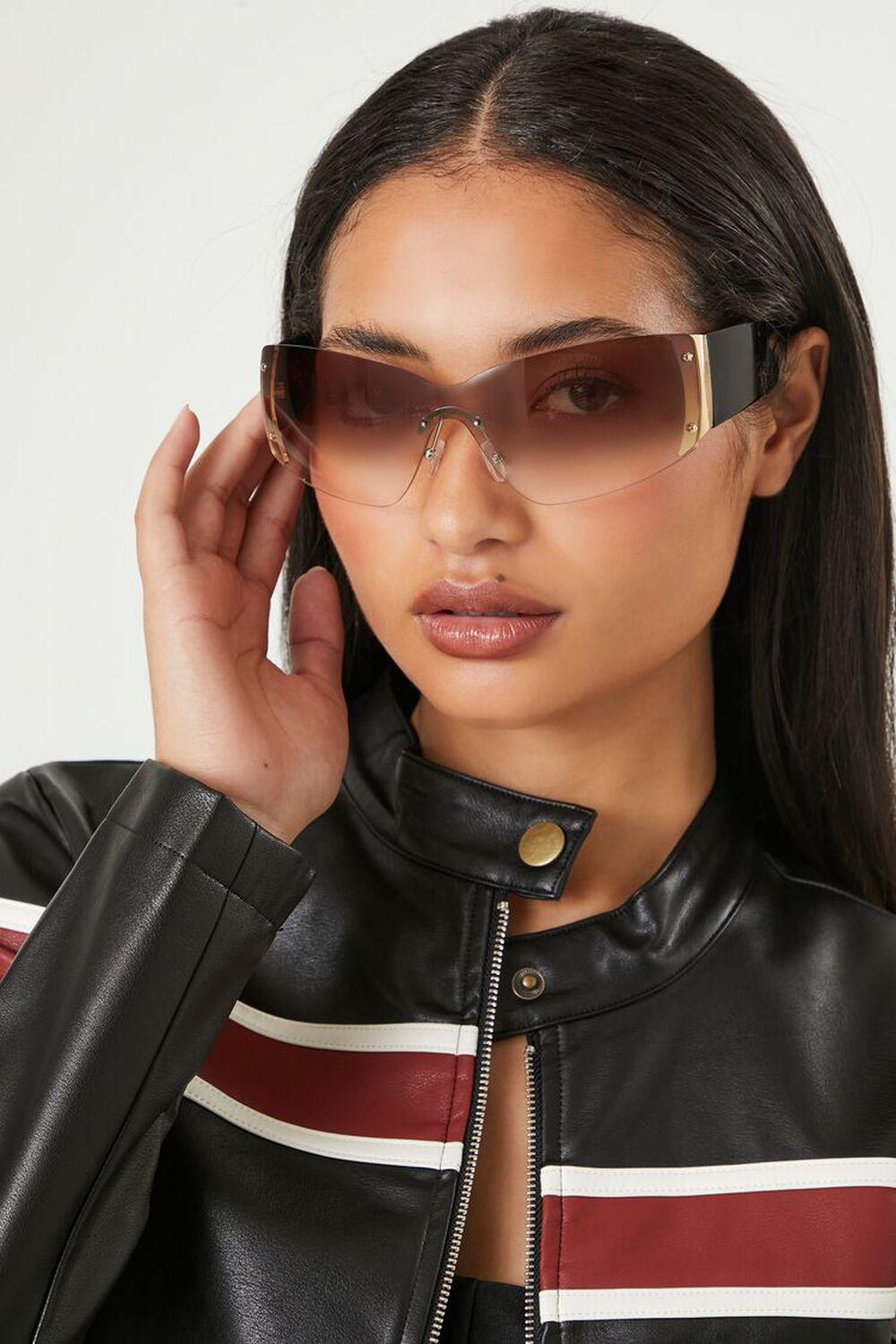 Gradient Shield Sunglasses | Forever 21 Product Image