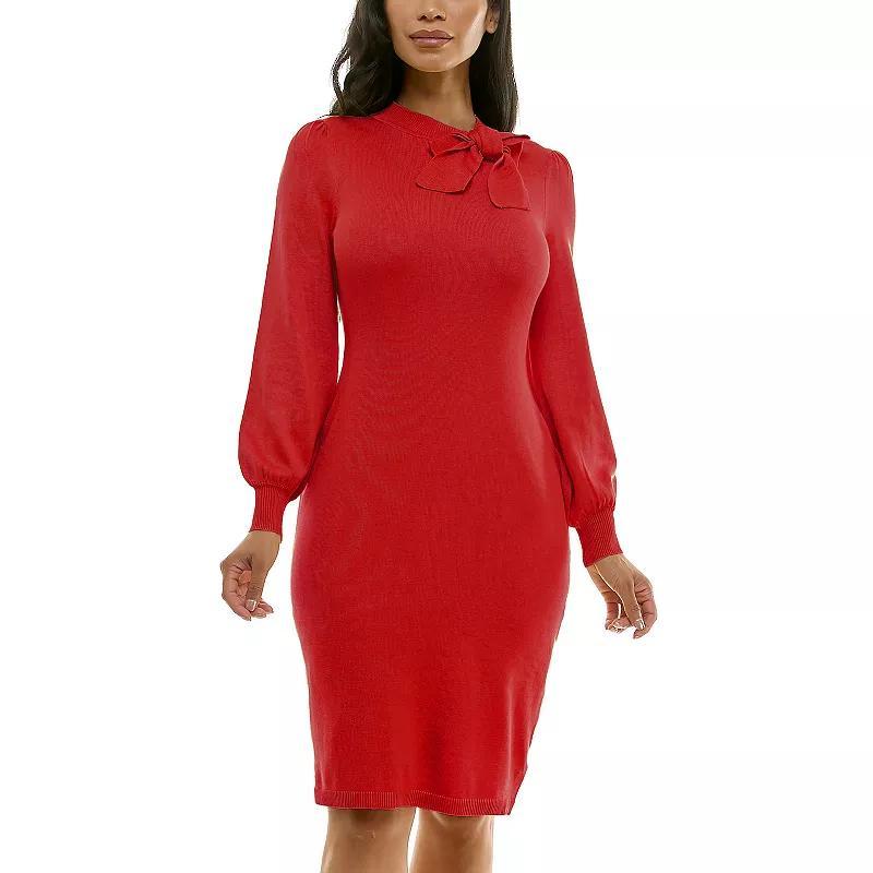 Womens Nina Leonard Column Sweater Dress Product Image