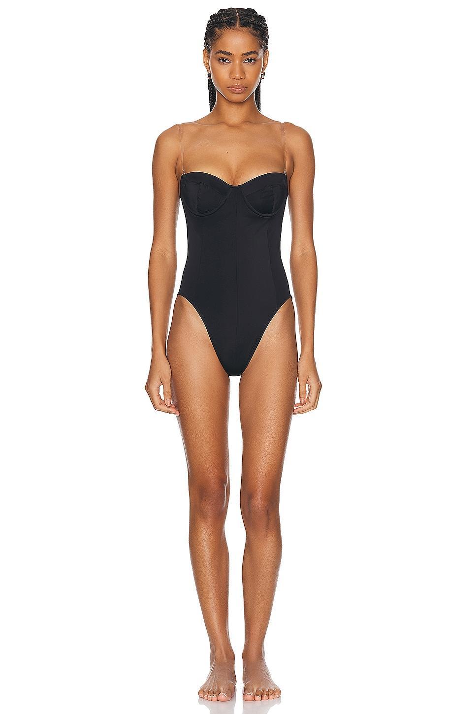 Norma Kamali Corset Strapless One-Piece Swimsuit Product Image