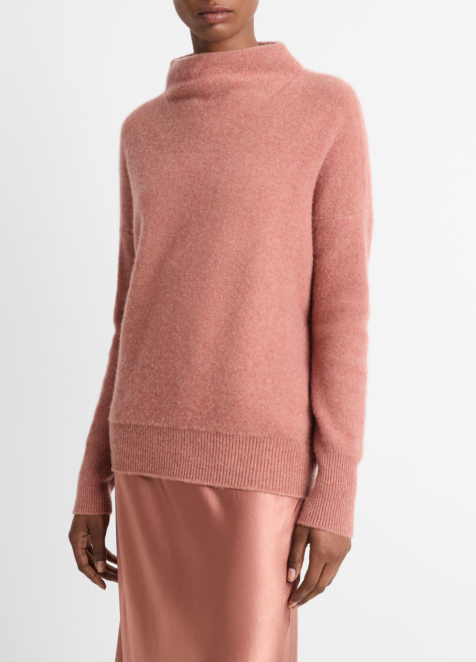 Plush Cashmere Funnel Neck Sweater Product Image