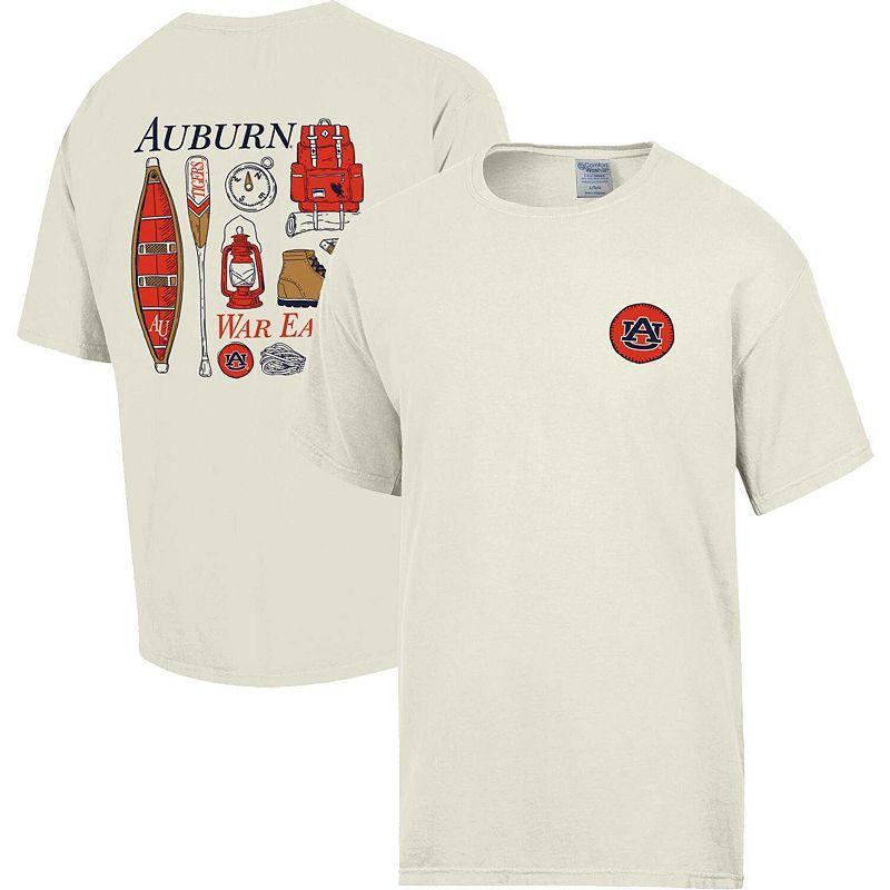 Mens Comfort Wash Cream Auburn Tigers Camping Trip T-Shirt Product Image