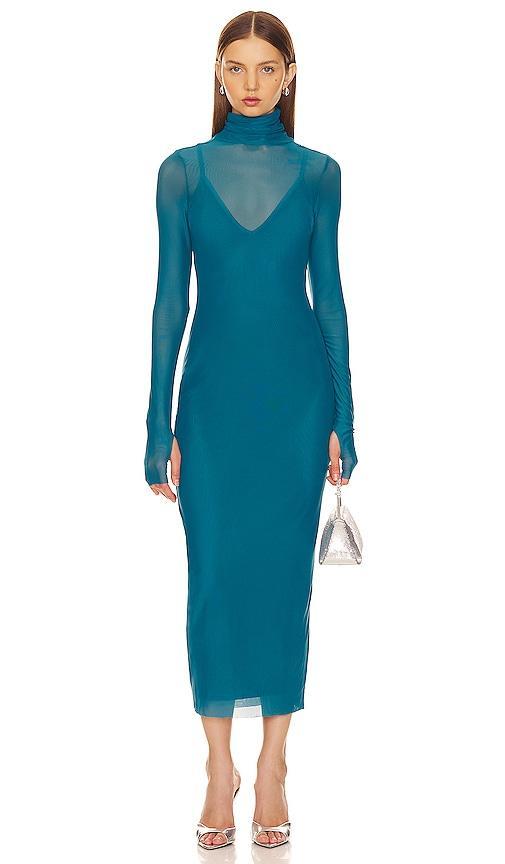 AFRM Shailene Maxi Dress in Blue. Product Image