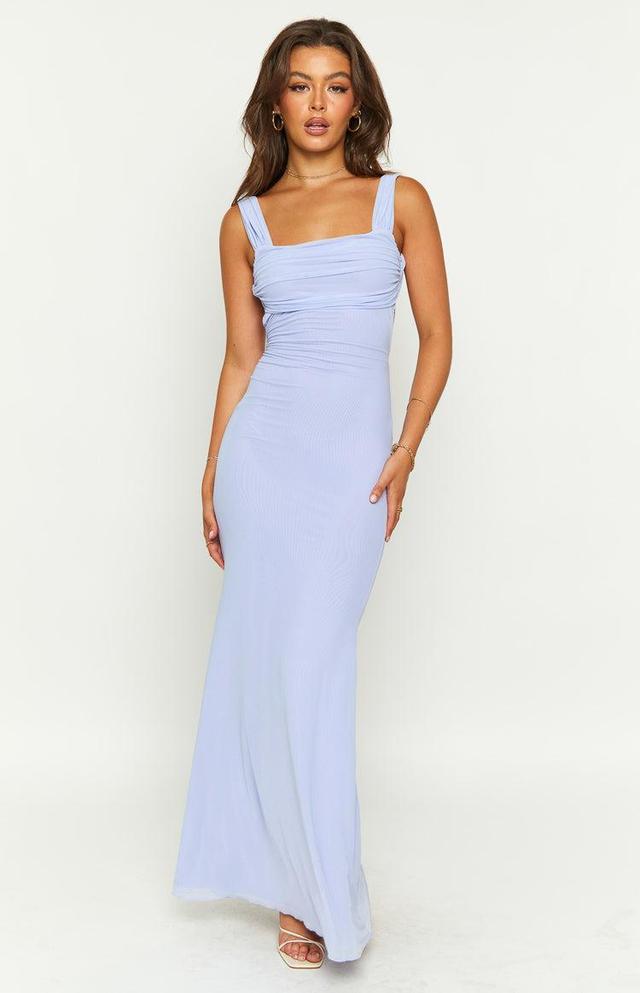 Beverley Lilac Mesh Maxi Dress Product Image