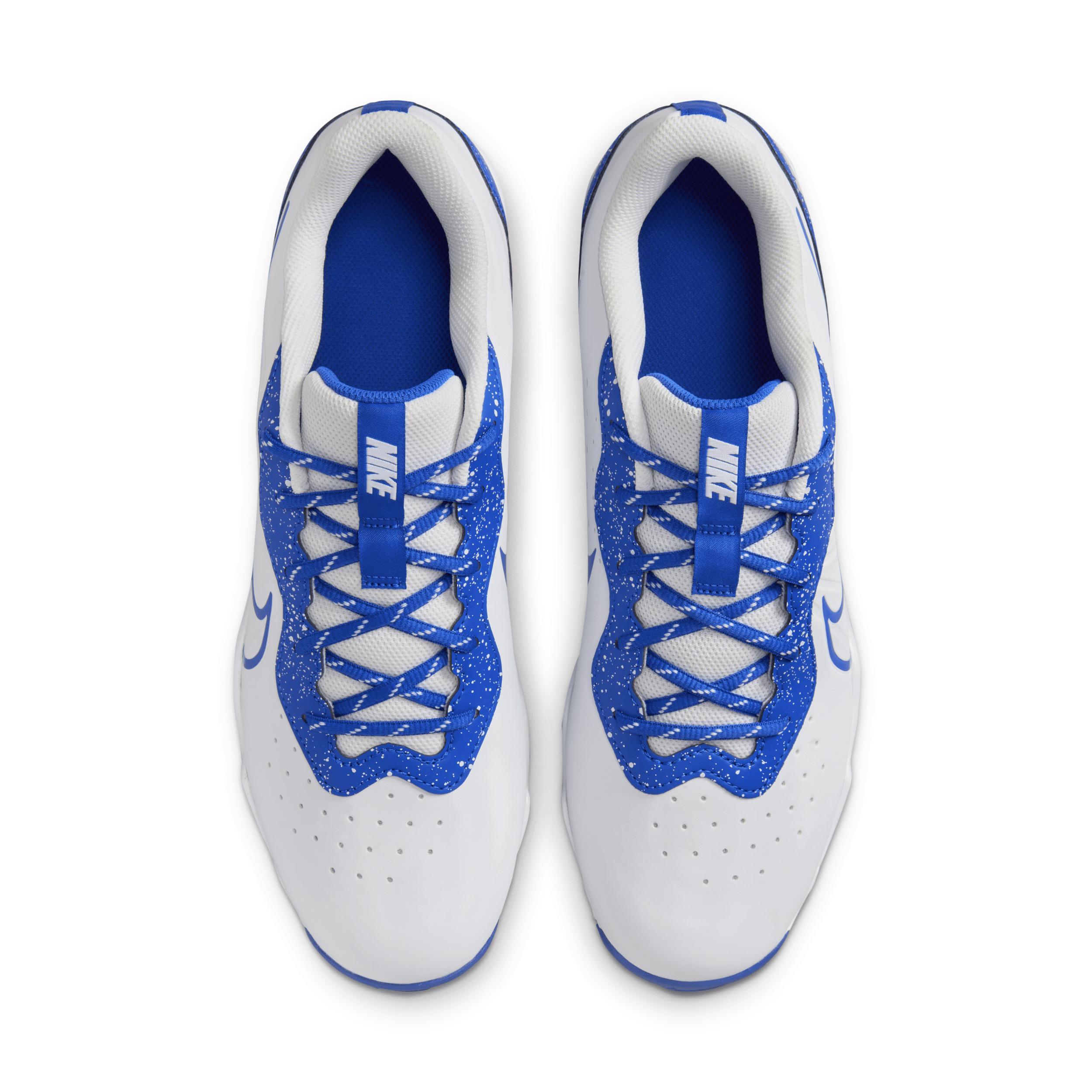 Nike Mens Nike Alpha Huarache 4 Keystone - Mens Baseball Shoes White/Hyper Royal Product Image