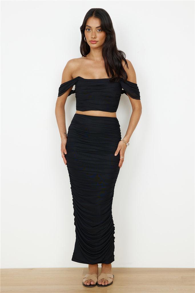 Dance Darling Maxi Skirt Black product image