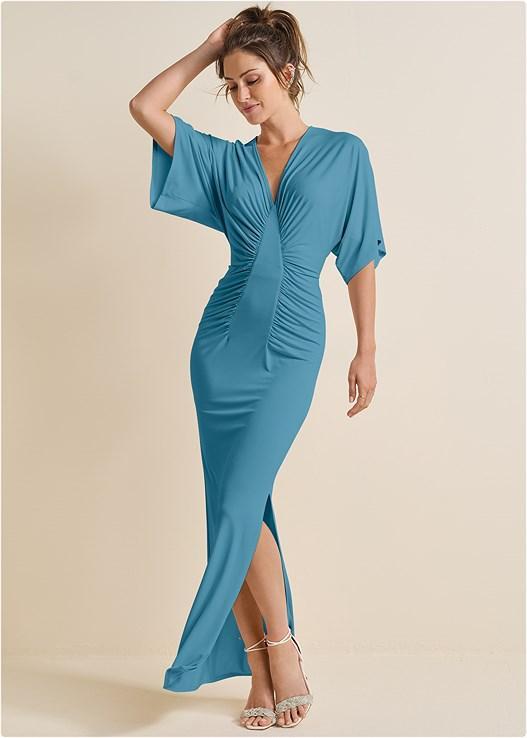 Drape Sleeve Maxi Dress Product Image