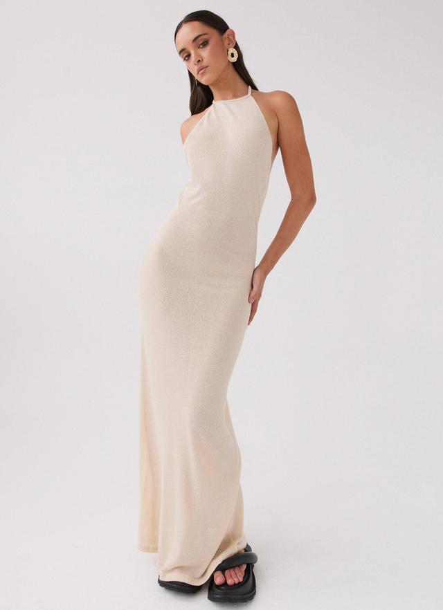 Here With Me Knit Maxi Dress - Sand Product Image