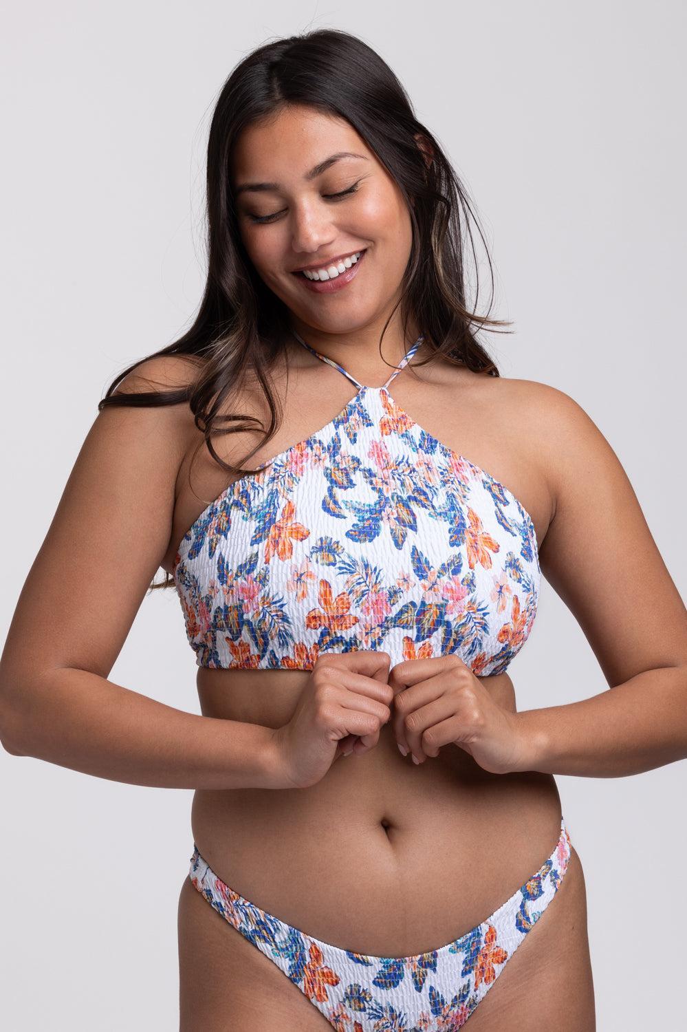 Luna Smocked Bikini Top Product Image