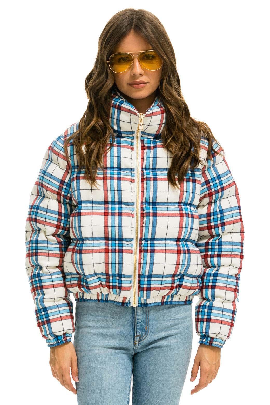 APRES PLAID PUFFER JACKET - MONTAUK PLAID Female Product Image