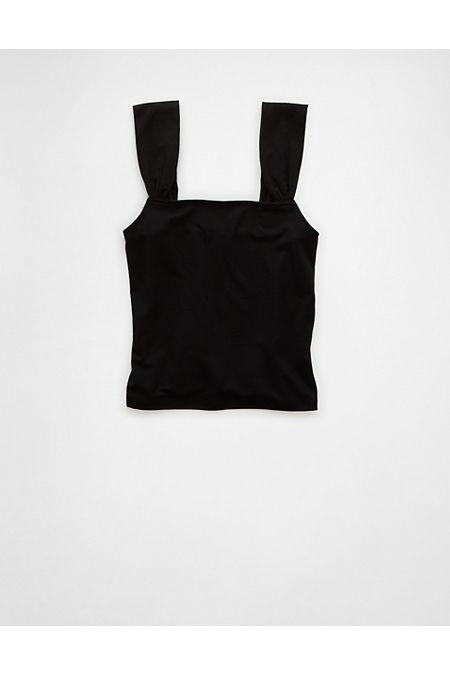 AE Cropped Square-Neck Tank Top Women's Product Image