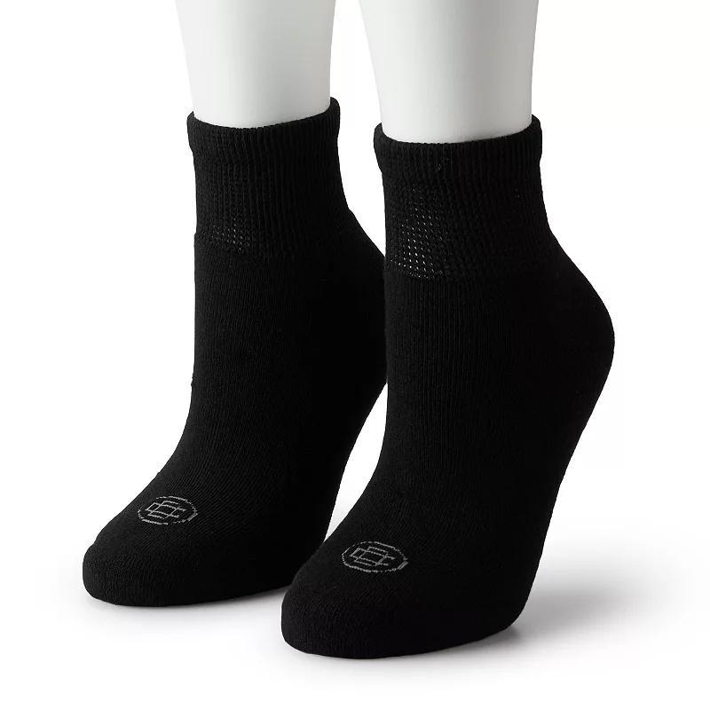 Doctors Choice Full Cushion Diabetic Quarter Socks 2-Pair Pack, Womens Product Image