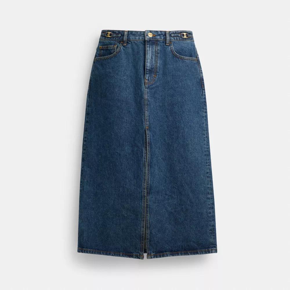 Heritage C Denim Maxi Skirt Product Image