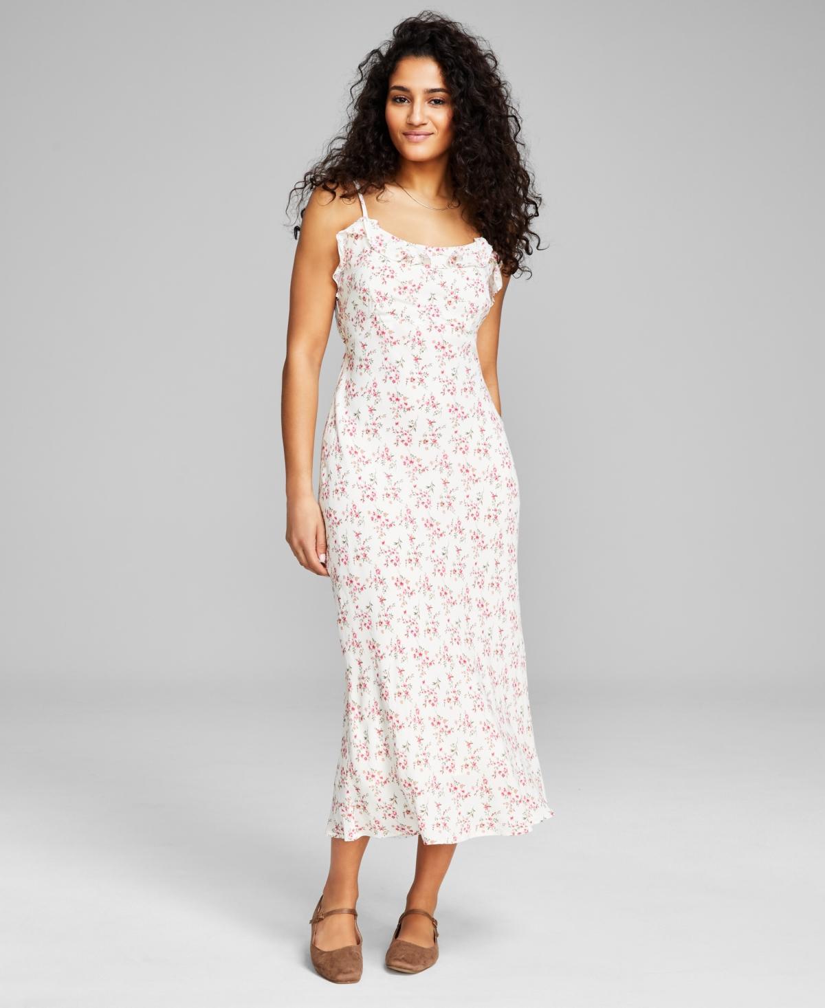 And Now This Womens Sleeveless Ruffled Midi Dress, Created for Macys Product Image