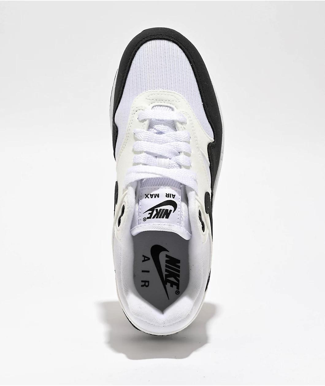 Nike Air Max 1 Summit White & Black Shoes Product Image