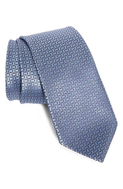 ZEGNA TIES Cento Fili Blue Silk Jacquard Tie Product Image