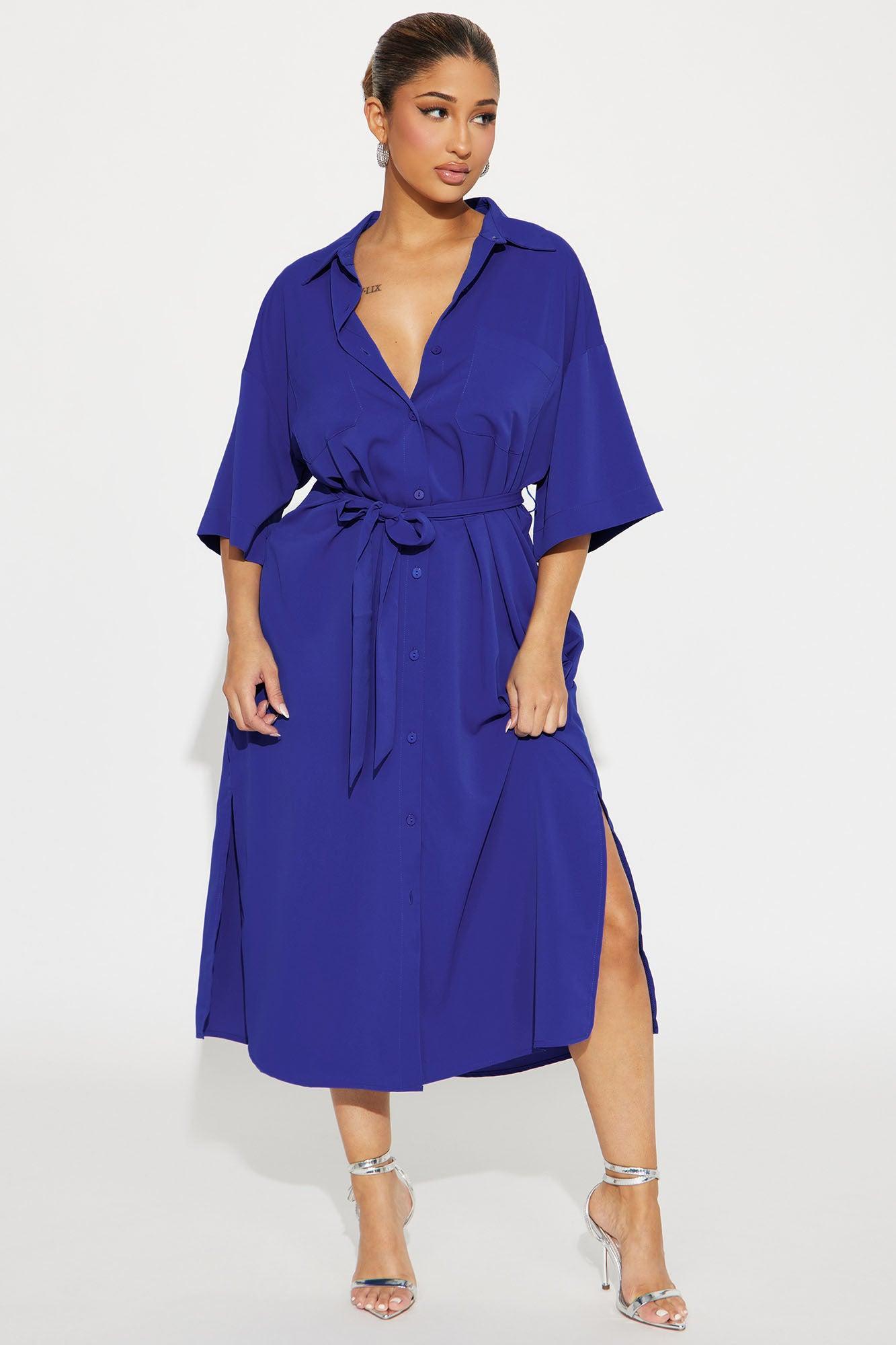 Leila Midi Dress - Royal Product Image