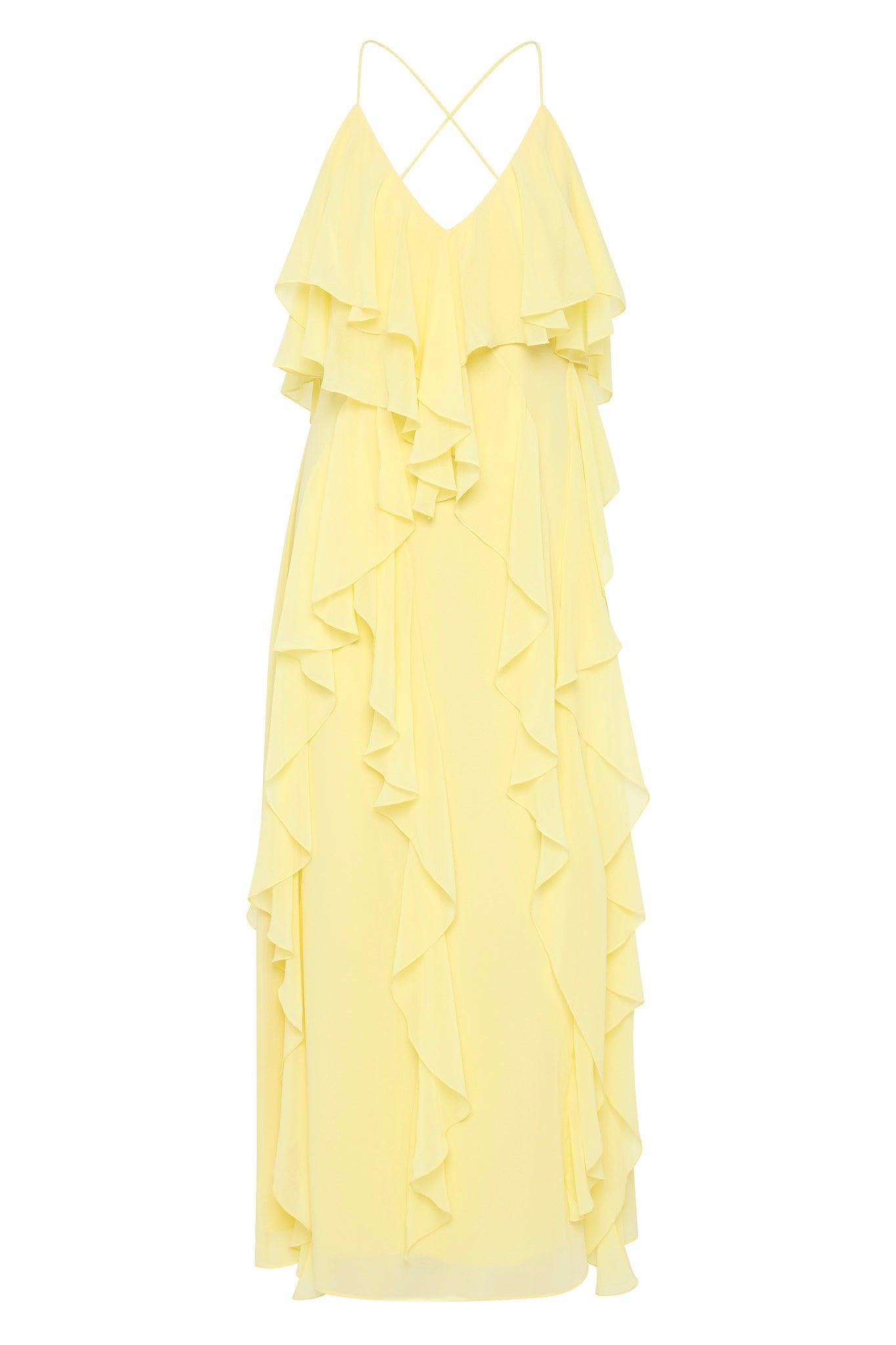 Valentine Frill Maxi Dress Product Image