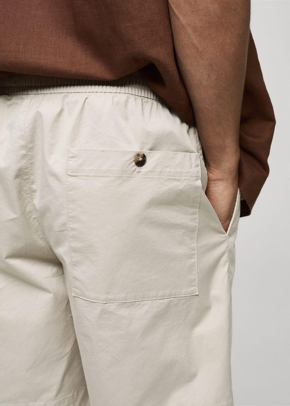 MANGO MAN - Slim fit cotton Bermuda shorts beigeMen Product Image