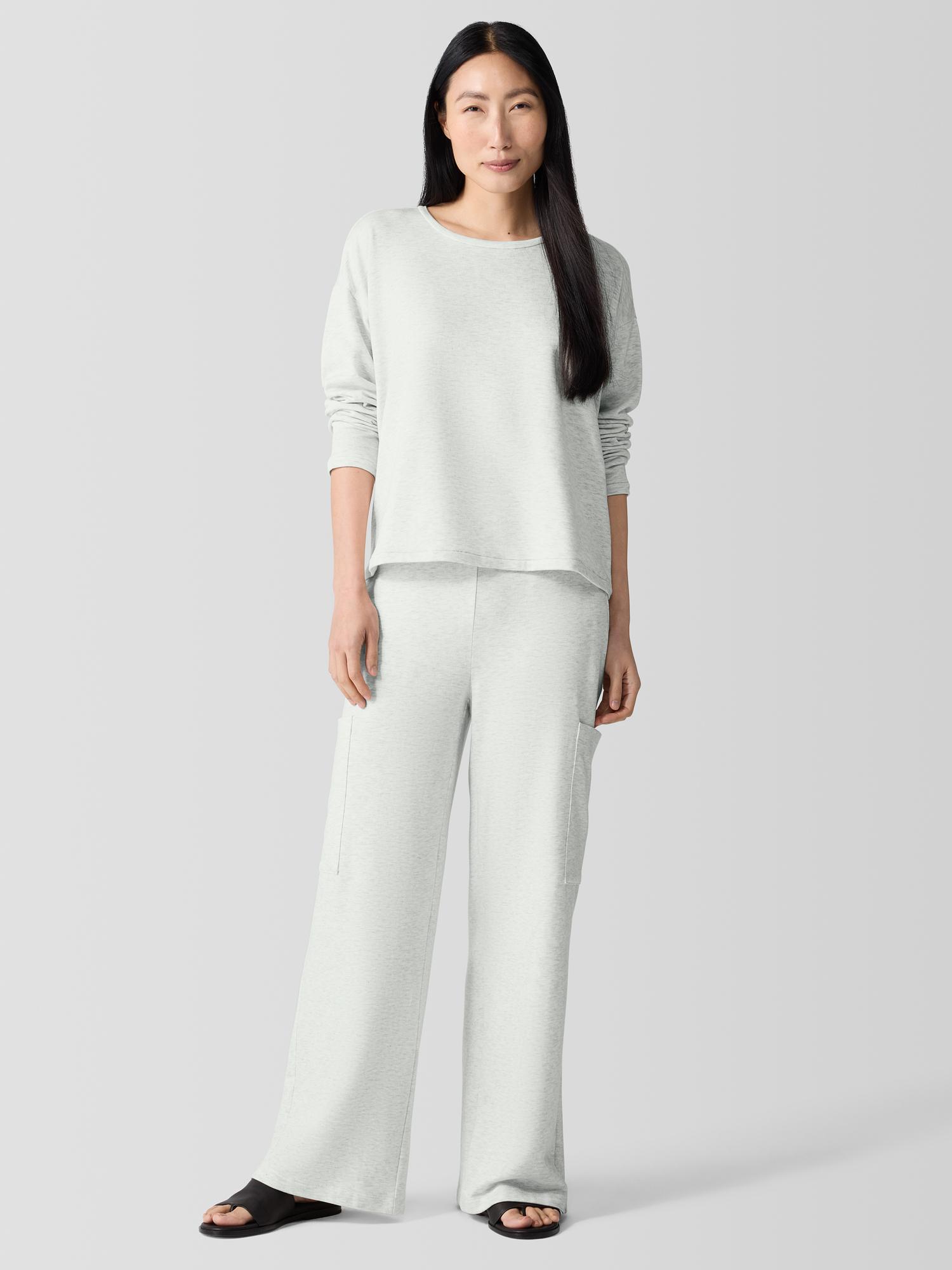 EILEEN FISHER Cozy Brushed Terry Hug Cargo Pantfemale Product Image